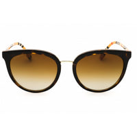 Burberry Women's Sunglasses - Dark Havana Nylon Full Rim Round Frame | 0BE4316 3854T5 ,