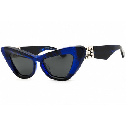 Burberry Women's Sunglasses - Checkered Blue Full Rim Cat Eye Frame | 0BE4421U 411487 ,
