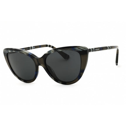 Burberry Women's Sunglasses - Check Lichen Full Rim Cat Eye Frame | 0BE4457 416687 ,