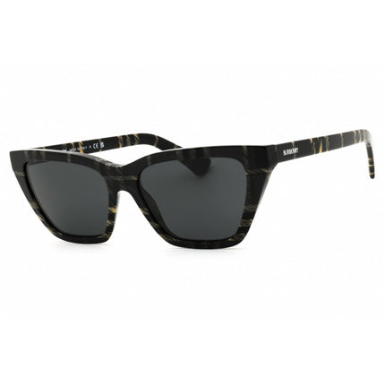 Burberry Women's Sunglasses - Grey Check Full Rim Cat Eye Shape Frame | 0BE4468 419987 ,