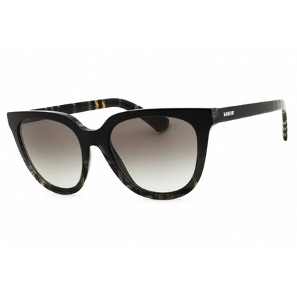 Burberry Women's Sunglasses - Grey Check Full Rim Round Shape Frame | 0BE4469 420011 ,
