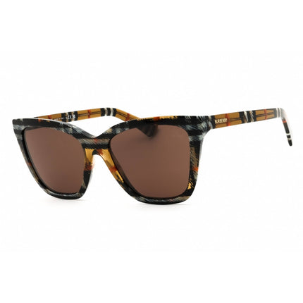 Burberry Women's Sunglasses - Check Sand Full Rim Cat Eye Shape Frame | 0BE4470 416373 ,