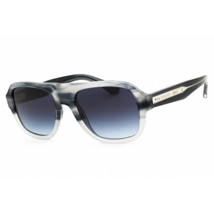 Burberry Men's Sunglasses - Striato Grey Full Rim Oval Shape Frame | 0BE4478 420814 ,