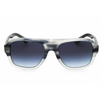 Burberry Men's Sunglasses - Striato Grey Full Rim Oval Shape Frame | 0BE4478 420814 ,