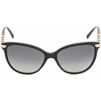 Burberry Unisex Sunglasses - Black Plastic Full Rim Cat Eye Frame | BE4216 3001T3 ,