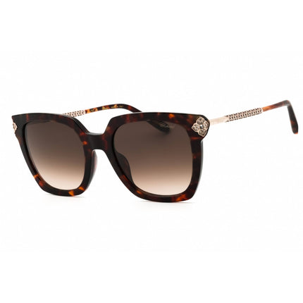Chopard Women's Sunglasses - Shiny Havana Full Rim Rectangular Frame | SCH336S 0714 ,