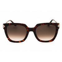 Chopard Women's Sunglasses - Shiny Havana Full Rim Rectangular Frame | SCH336S 0714 ,