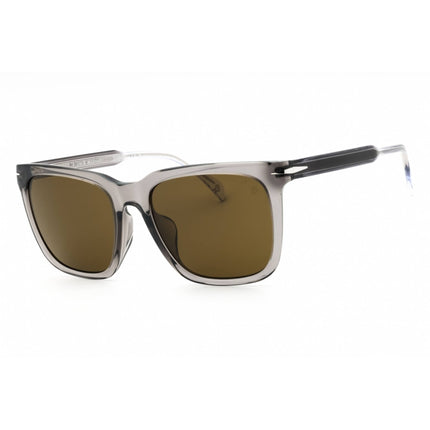 David Beckham Unisex Sunglasses - Grey Plastic Rectangular Frame | DB 1120/F/S 0KB7 70 ,