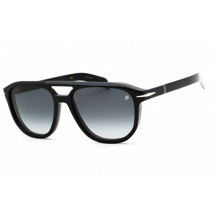 David Beckham Unisex Sunglasses - Black Full Rim Oval Shape Frame | DB 7080/S 0807 9O ,