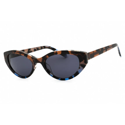 DKNY Unisex Sunglasses - Mocha/Blue Tort Acetate Full Rim Cat Eye Frame | DK548S 248 ,