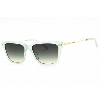 DKNY Unisex Sunglasses - Light Green Acetate Full Rim Oversized Frame | DK713S 310 ,
