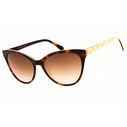 Draper James Unisex Sunglasses - Tortoise Acetate Full Rim Cat Eye Frame | DJ7018 215 ,