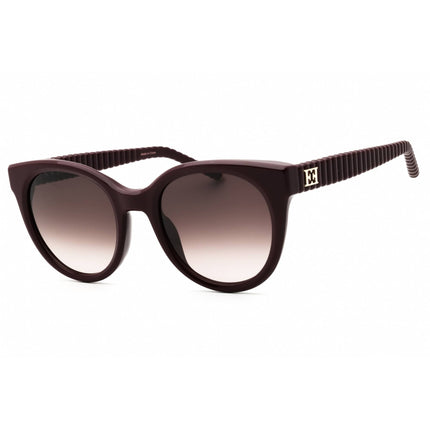 Escada Unisex Sunglasses - Shiny Burgundy Full Rim Round Shape Frame | SESE45 09FH ,