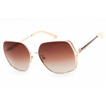 Escada Unisex Sunglasses - Shiny Rose Gold Full Rim Oversized Frame | SESE58 0300 ,