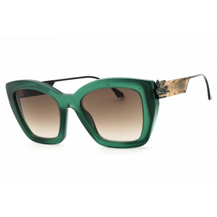 Etro Unisex Sunglasses - Green Full Rim Cat Eye Shape Frame | ETRO 0039/G/S 01ED HA ,