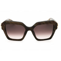 Furla Unisex Sunglasses - Shiny Pearl Brown Full Rim Rectangular Frame | SFU817 06Y4 ,