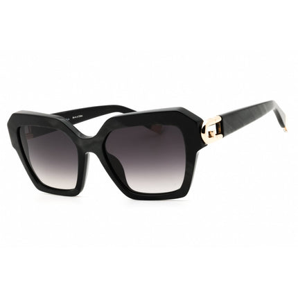 Furla Unisex Sunglasses - Shiny Pearl Black Full Rim Rectangular Frame | SFU817 0701 ,