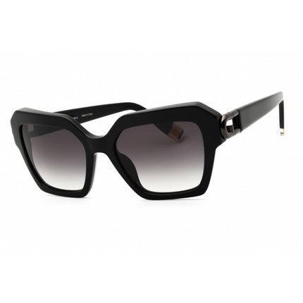Furla Unisex Sunglasses - Shiny Black Acetate Full Rim Oversized Frame | SFU817 700Y ,