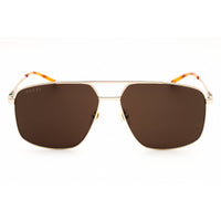 Gucci Unisex Sunglasses - Gold Metal Rectangular Frame Polarized | GG1676S 002 ,