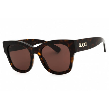 Gucci Unisex Sunglasses - Havana Acetate Rectangular Full Rim Frame | GG1789S 002 ,