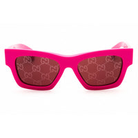 Gucci Unisex Sunglasses - Fuchsia Acetate Rectangular Full Rim Frame | GG1835S 004 ,