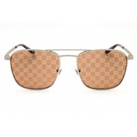 Gucci Unisex Sunglasses - Silver Metal Rectangular Full Rim Frame | GG1881S 004 ,