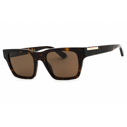 Gucci Unisex Sunglasses - Havana Acetate Rectangular Full Rim Frame | GG1889S 002 ,