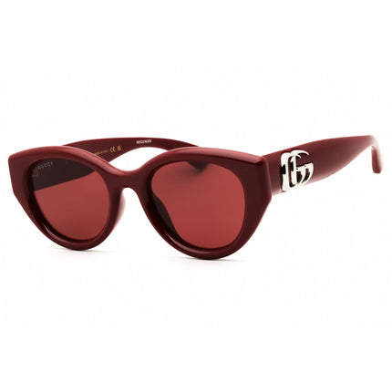 Gucci Unisex Sunglasses - Burgundy Injected Propionate Cat Eye Frame | GG1976SK 004 ,