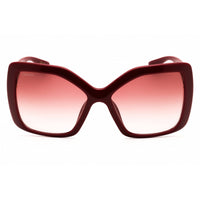 Gucci Unisex Sunglasses - Burgundy Injected Propionate Oversized Frame | GG2015S 002 ,