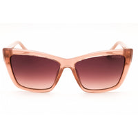 Guess Unisex Sunglasses - Beige Injected Propionate Cat Eye Frame | GU00098 57F ,