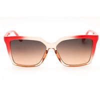 Guess Unisex Sunglasses - Pink Injected Propionate Rectangular Frame | GU00099 74B ,