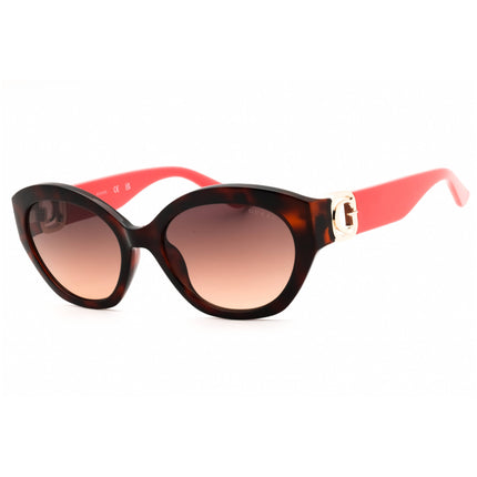 Guess Unisex Sunglasses - Dark Havana Injected Propionate Oval Frame | GU00104 52F ,