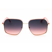 Guess Unisex Sunglasses - Pink Metal Rectangular Gradient Smoke Lense | GU00107 74B ,