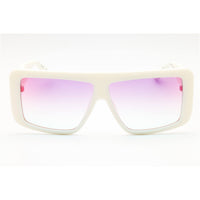 Guess Unisex Sunglasses - White Injected Propionate Rectangular Frame | GU00109 21Z ,