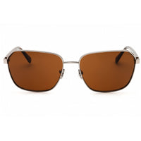Guess Unisex Sunglasses - Shiny Gunmetal Metal Rectangular Frame | GU00117 08E ,