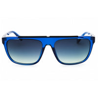 Guess Unisex Sunglasses - Shiny Blue Injected Propionate Rectangular | GU00122 90W ,