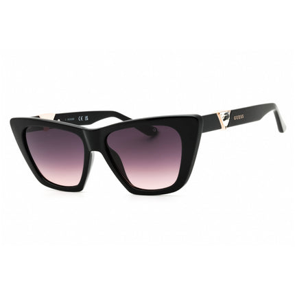 Guess Unisex Sunglasses - Shiny Black Injected Propionate Rectangular | GU00139 01B ,