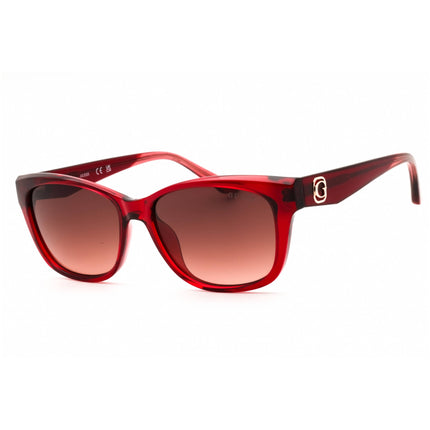 Guess Unisex Sunglasses - Shiny Red Injected Propionate Full Rim Frame | GU00145 66F ,