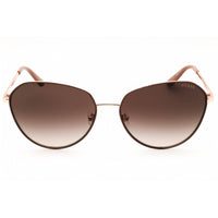 Guess Unisex Sunglasses - Matte Beige Metal Full Rim Cat Eye Frame | GU00148 58F ,