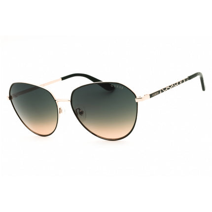 Guess Unisex Sunglasses - Dark Green Metal Full Rim Cat Eye Frame | GU00148 97P ,