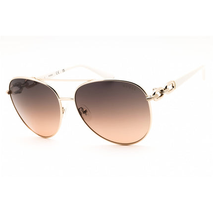 Guess Unisex Sunglasses - Gold Metal Full Rim Frame Gradient Lense | GU00158 32B ,