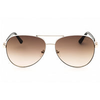 Guess Unisex Sunglasses - White Metal Full Rim Aviator Frame Gradient | GU00173 21F ,