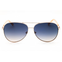 Guess Unisex Sunglasses - Shiny Rose Gold Metal Full Rim Frame Gradient | GU00173 28W ,