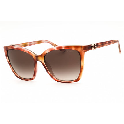 Guess Unisex Sunglasses - Light Brown Injected Propionate Rectangular | GU00191 47F ,