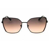 Guess Unisex Sunglasses - Shiny Black Metal Full Rim Cat Eye Frame | GU00192 01B ,