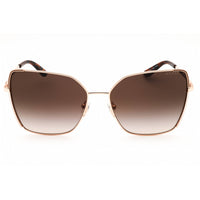 Guess Unisex Sunglasses - Shiny Rose Gold Metal Full Rim Cat Eye Frame | GU00192 28F ,
