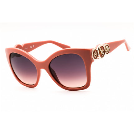 Guess Unisex Sunglasses - Shiny Pink Oversized Full Rim Frame Gradient | GU00197 72F ,