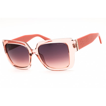Guess Unisex Sunglasses - Pink Injected Propionate Rectangular Frame | GU00200 72F ,