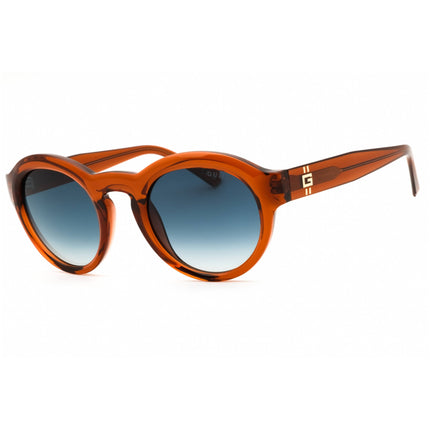 Guess Unisex Sunglasses - Shiny Dark Brown Injected Propionate Frame | GU00205 48W ,