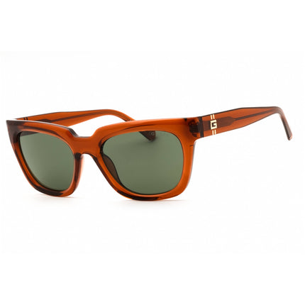 Guess Unisex Sunglasses - Shiny Dark Brown Injected Propionate Frame | GU00206 48N ,